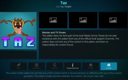 TAZ Addon TAZ Addon