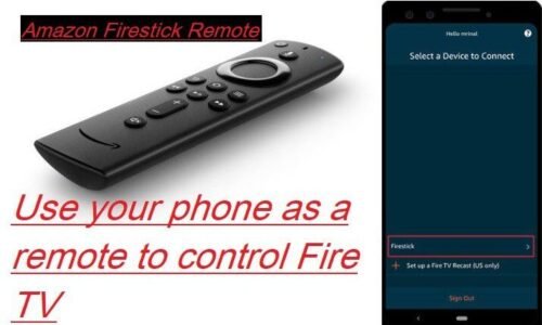 Use phone as a remote to Firestick Device