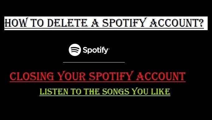 how to delete spotify account