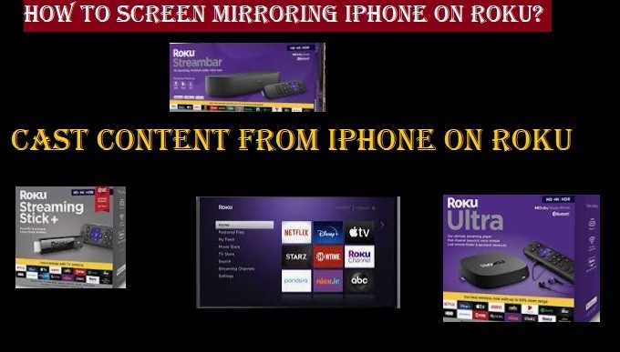 Screen Mirroring iPhone on Roku Stick- Player-Roku TV