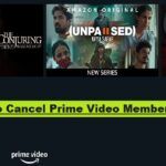 how to cancel Prime video