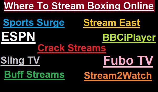 Where To Stream Boxing Online For Free In 2023